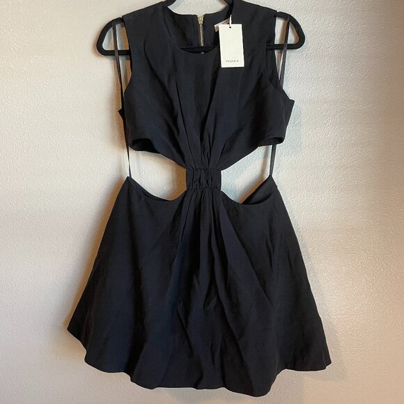 The Femm Black Dress Sz Medium Cutout Party Resort Vacation Chic Fun Minimalist - Picture 1 of 8